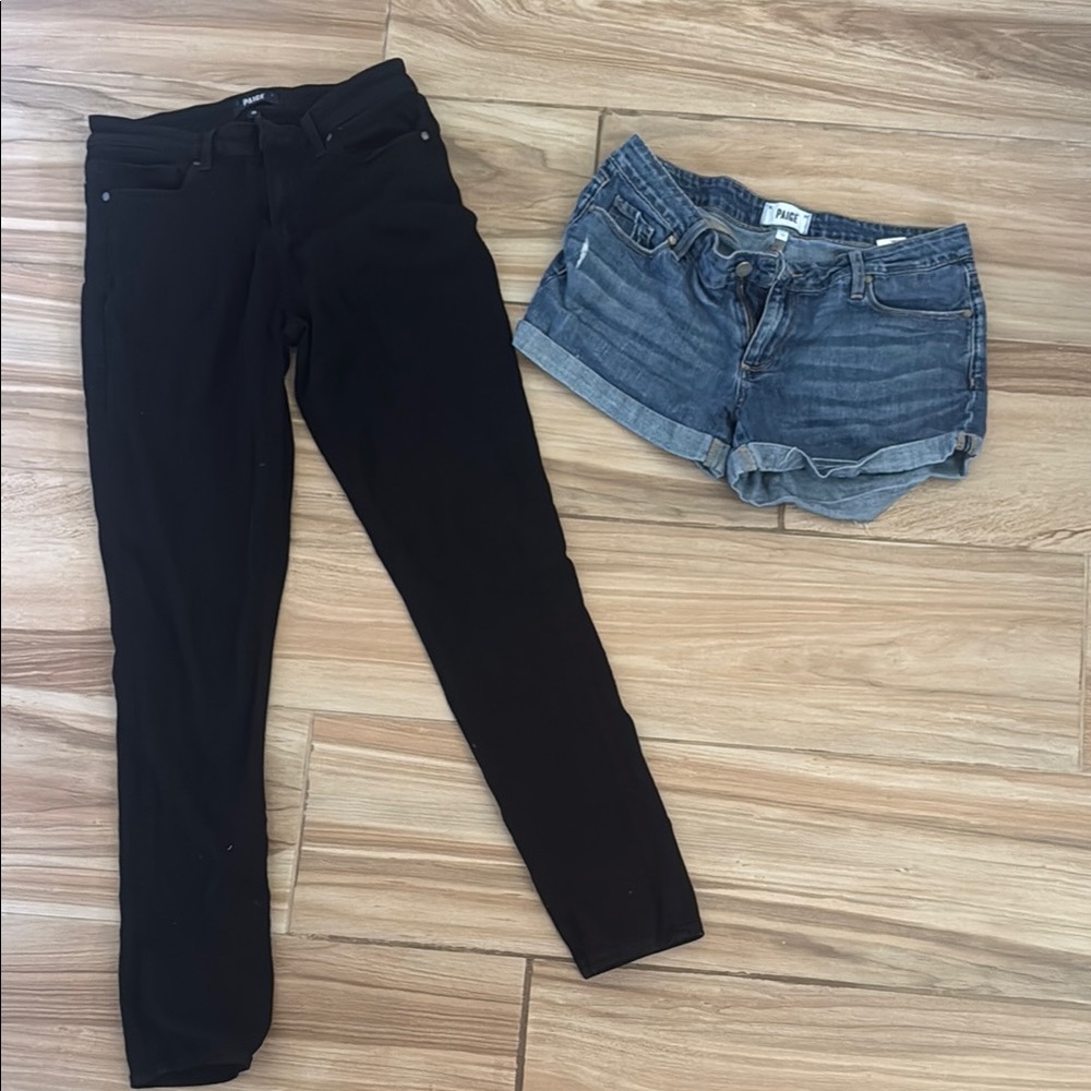 PAIGE Black Skinny Jeans Sleek Silhouette